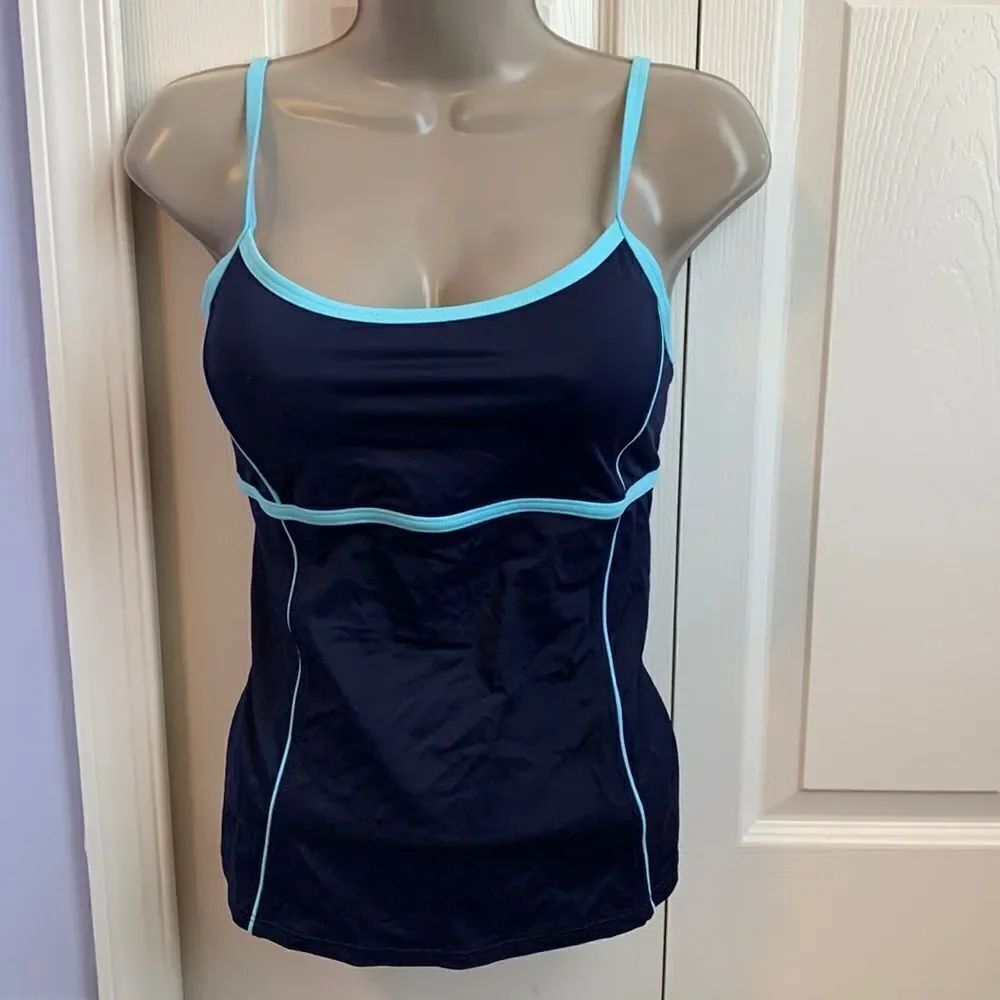 Lands’ End Swimsuit Top Bra Swimwear 4